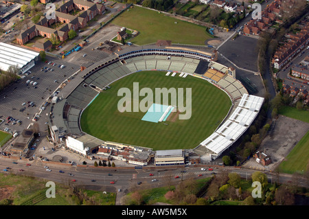 Une vue aérienne du terrain de cricket d'Edgbaston à Birmingham Banque D'Images