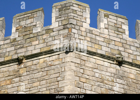 Les gargouilles sur le château de Windsor, en Angleterre. Banque D'Images