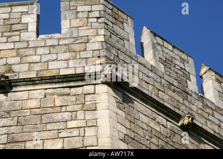 Les gargouilles sur le château de Windsor, en Angleterre. Banque D'Images