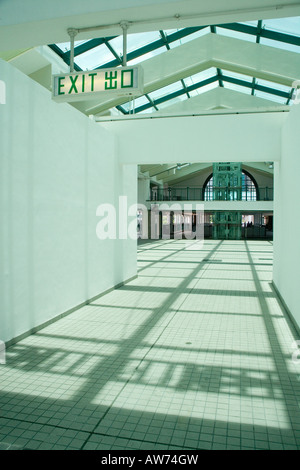 La zone de couleur verte sur l'île de Hong Kong Central Pier Banque D'Images