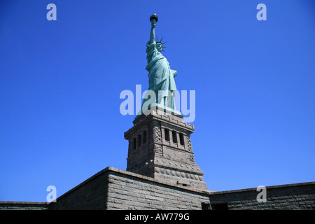 La Statue de la liberté, Liberty Island, New York. Banque D'Images