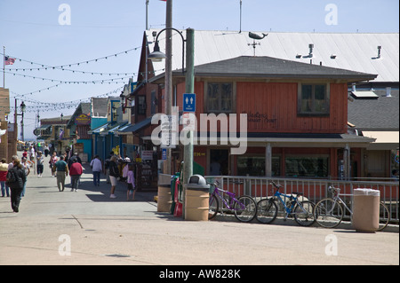 Old Fisherman's Wharf La baie de Monterey, Californie, USA1 Banque D'Images