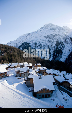 Chalets Sainte Foy Tarentaise France Banque D'Images