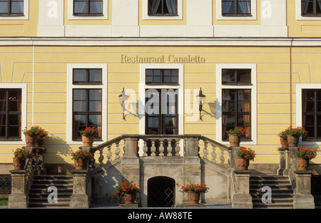 Canaletto restaurant à l'intérieur de l'hôtel The Westin Bellevue Dresden Saxe en Allemagne Banque D'Images