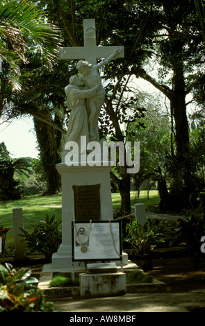 Mère Marianne Cope s Monument graves 1838 1918 Superviseur de l'évêque accueil pour les filles Molokai HI USA Banque D'Images