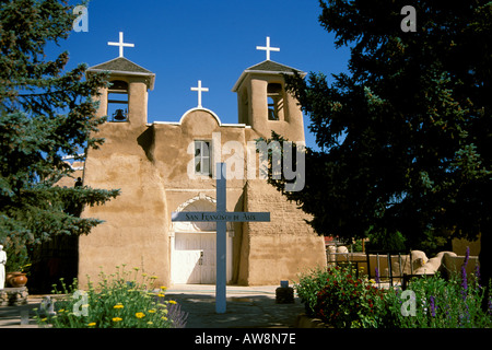 San Francisco de Asis St François d'Assise Église à Rancho de Taos, Nouveau Mexique, NM Banque D'Images