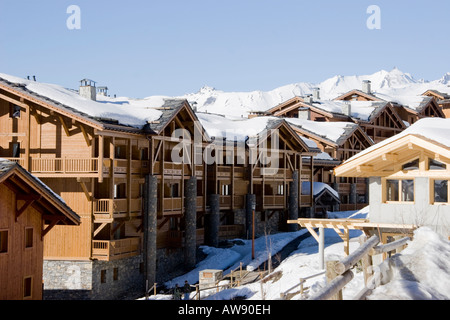 Chalets Sainte Foy Tarentaise France Banque D'Images