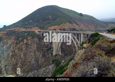 Bixby Creek Arch Bridge Big Sur, Californie, États-Unis Banque D'Images