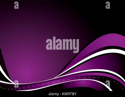 Le pourpre et le fond noir avec beaucoup de place pour votre propre copie Banque D'Images