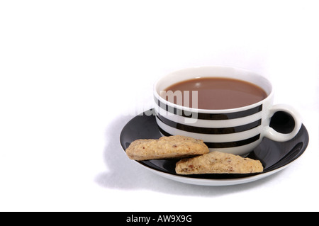 Keks Kaffee Tasse Kakao heiße Schokolade Plätzchen cookies Cookies Banque D'Images