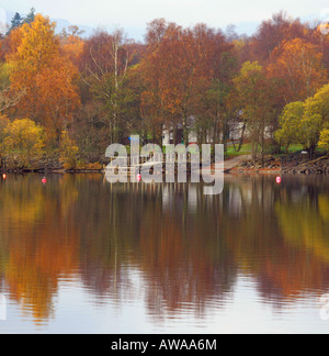 La couleur en automne SUR LE L'BONNY BONNY rives du Loch Lomond, Ecosse, Royaume-Uni. Banque D'Images