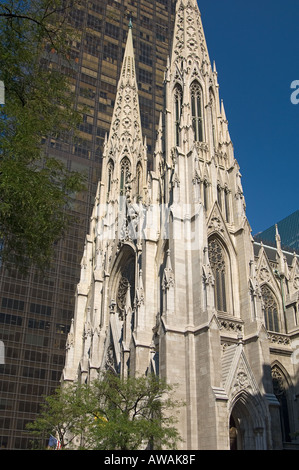 La Cathédrale St Patrick, New York NY Banque D'Images