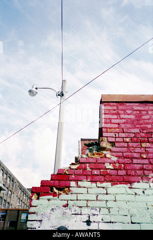Mur en ruine dans Kensington Market Toronto Canada Banque D'Images