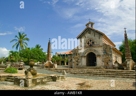 Église de Pierre dans l'Alto de Chavon, La Romana, République Dominicaine Banque D'Images