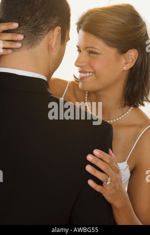 Portrait de la jeune mariée et se toilettent Banque D'Images