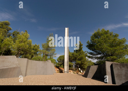 Jérusalem Israël Yad Vashem l'Holocauste Martyrs et Héros de l'héroïsme Le pilier de l'Autorité Banque D'Images