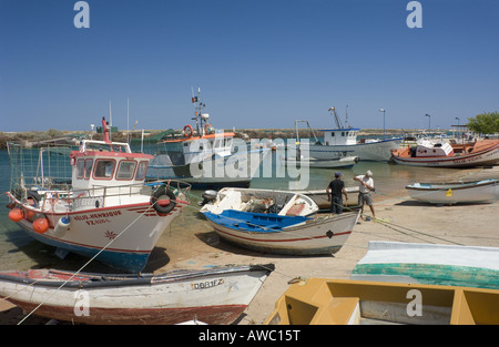 L'Est de l'Algarve, Fuseta, bateaux de pêche Banque D'Images