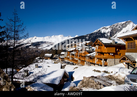 Chalets Sainte Foy Tarentaise France Banque D'Images