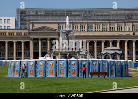 Dixi toilettes portatives, Stuttgart, Bade-Wurtemberg, Allemagne, Europe Banque D'Images