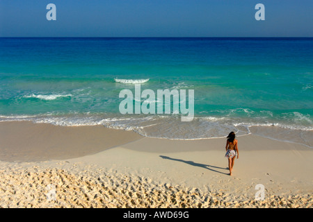 Playa Sirena beach, Cayo Largo del Sur, de Cuba, des Caraïbes Banque D'Images