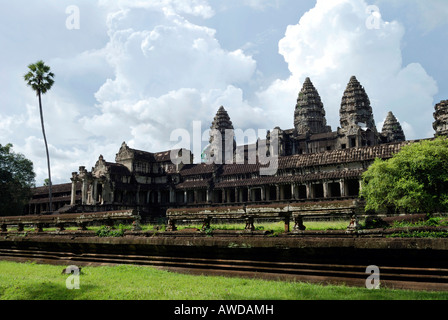 Temple d'Angkor Wat, au Cambodge Banque D'Images