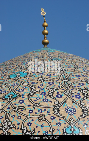 Dôme de mosquée Sheikh Lotf Allah à Meidan-e Imam (Place Imam), Isfahan, Iran Banque D'Images