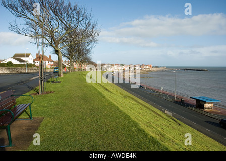 Promenade à Colwyn Bay au nord du Pays de Galles Banque D'Images