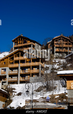 Chalets Sainte Foy Tarentaise France Banque D'Images