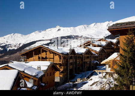 Chalets Sainte Foy Tarentaise France Banque D'Images