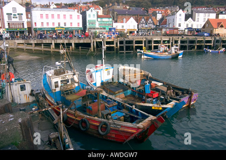 Le port de Scarborough, North Yorkshire, UK Banque D'Images