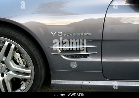 Détail de voiture de sport Mercedes Banque D'Images