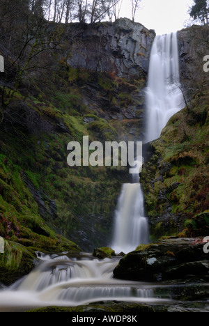 Pistyll Rhaeadr cascade dans le Nord du Pays de Galles Banque D'Images