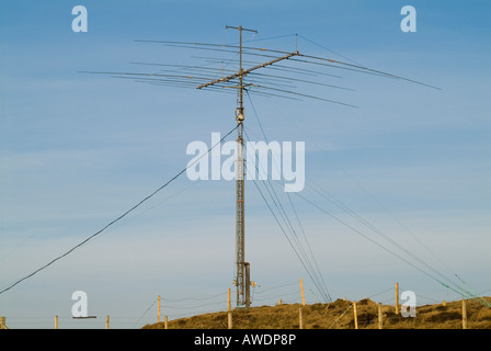 Télécommunications de l'antenne radio dh UK Grande-bretagne antennes de radio amateur de l'antenne britannique de mât Banque D'Images