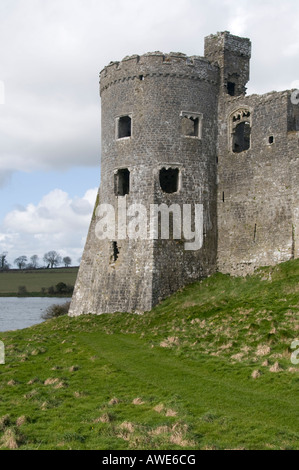 Château de Carew galles manoir élisabéthain UK - géré par le parc national de Pembrokeshire Coast, attraction touristique populaire Banque D'Images