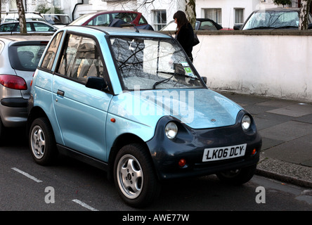 G-Wiz voiture électrique en stationnement sur rue de Londres Banque D'Images