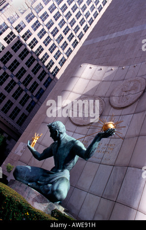 L'esprit de Detroit Statue Coleman un jeune Municipal Centre Banque D'Images