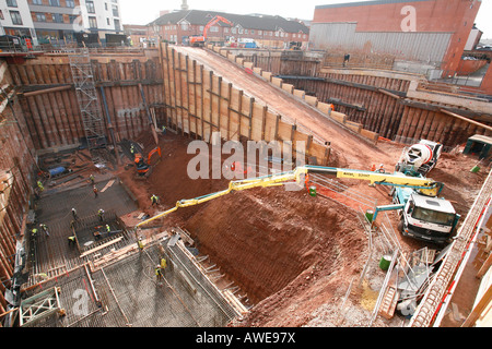 La construction de l'édifice Cube à Birmingham England UK Banque D'Images