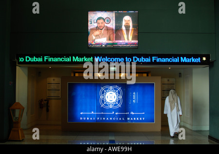Marché financier de Dubaï, le World Trade Centre, Dubaï, Émirats Arabes Unis Banque D'Images