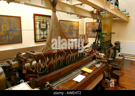 Cheshire Angleterre Macclesfield Silk Museum à tisser jacquard Banque D'Images