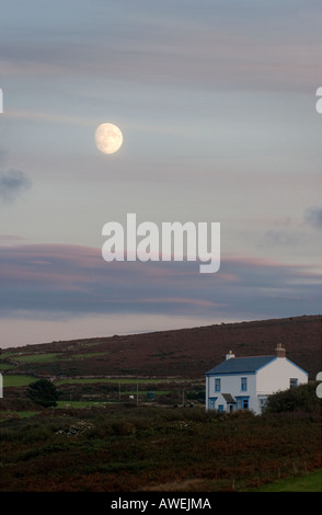 En début de soirée dans les régions rurales de Cornwall Banque D'Images