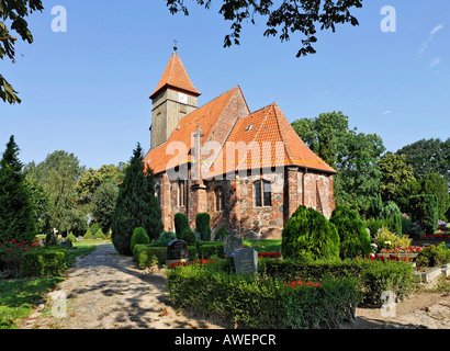 Eglise Sainte Catherine de Middelhagen, Ruegen, Allemagne, Europe Banque D'Images