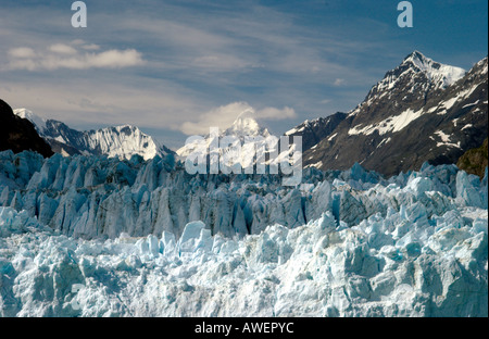 Photo de la Marjorie Glacier dans le Parc National de Glacier Bay, Alaska, USA Banque D'Images