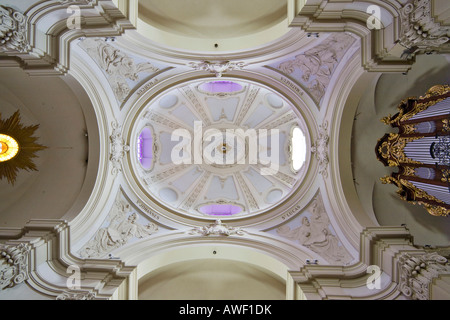 Plafond, Margaretenkirche (St. Eglise de Margare), Berndorf, Triestingtal, Basse-Autriche, Autriche, Europe Banque D'Images