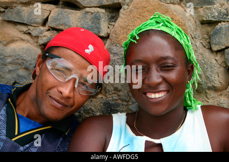 Un étrange couple cap-verdienne, Cap Vert Banque D'Images