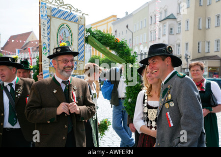 Festival International du costume traditionnel Muehldorf am Inn, Upper Bavaria, Bavaria, Germany, Europe Banque D'Images