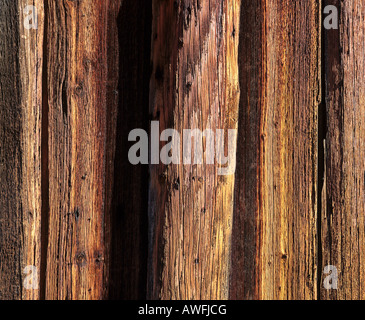 Ancienne grange en bois patiné, close-up Banque D'Images