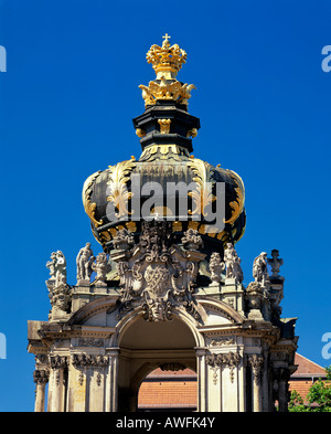 Le Palais Zwinger, Dresde, Saxe, Allemagne, Europe Banque D'Images