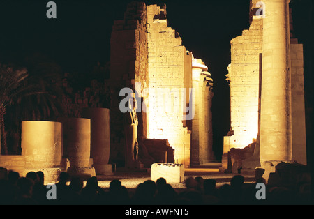 Le Temple de Karnak près de Louxor sur la rive est du Nil Egypte Banque D'Images