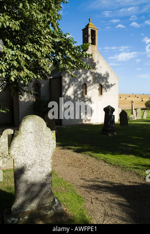 KINNEFF Kinneff dh KINCARDINESHIRE église et cimetière Banque D'Images
