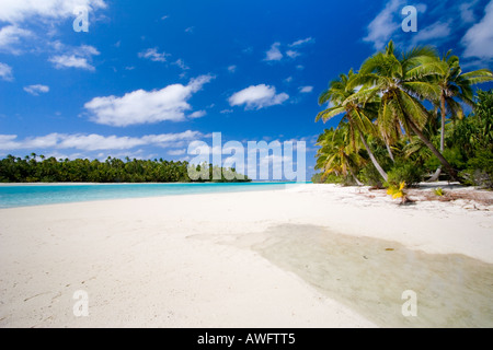 Un pied, l'île de Aitutaki Lagoon Cook, Banque D'Images